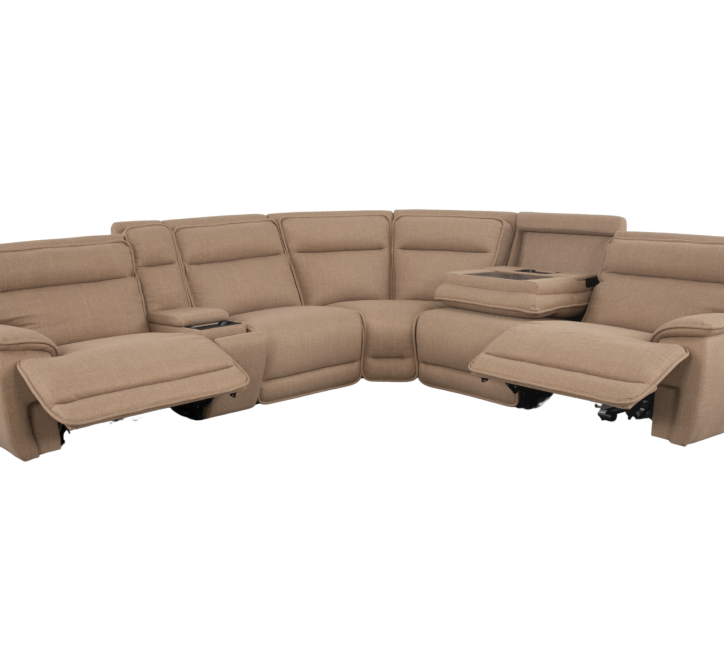 louise beige corner sofa recliner