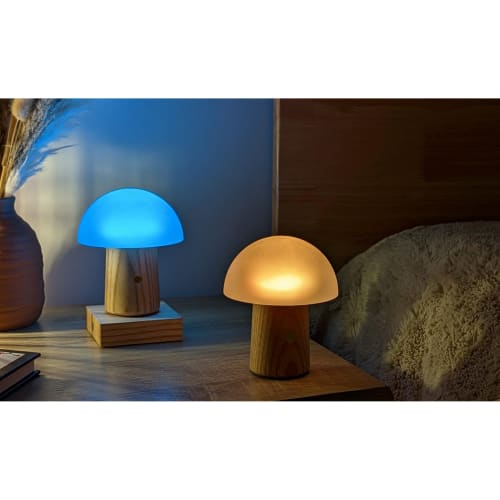 Gingko, Large Alice Mushroom Lamp White Ash