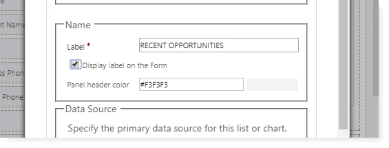 Unified Interface - Section Header color