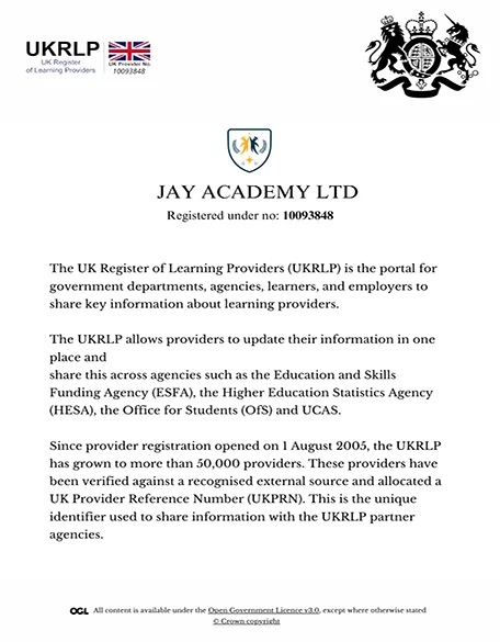 UKRLP JAY ACDEMEY Regestration