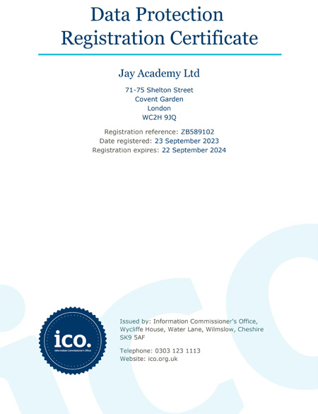 ICO JAY ACDEMEY Regestration