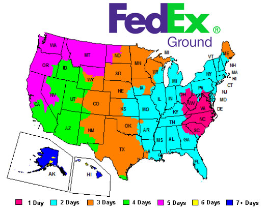 FedEx Ground Map