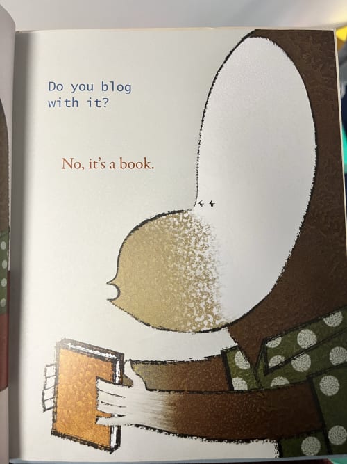 Do you blog? No, it's a book