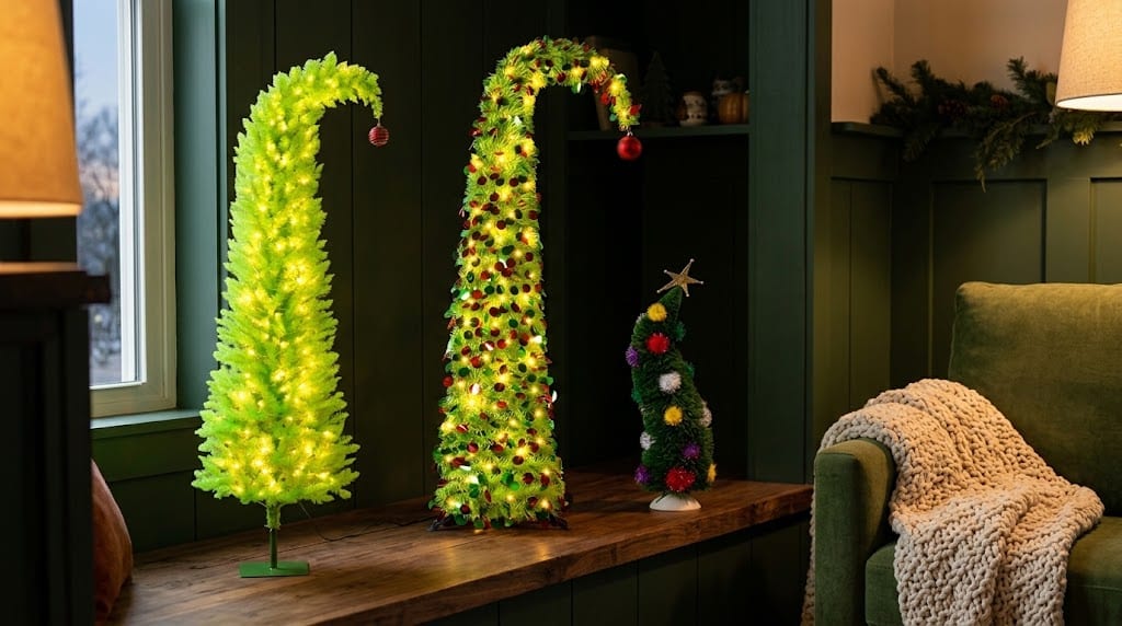 Tree House Lean To When a Wonky Tree Spoils the Mood: 8 Christmas Trees | Sellzen Store