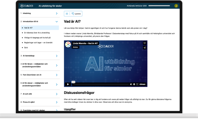 Här är 14 huvudmän som startar EdAiders AI-utbildning i höst