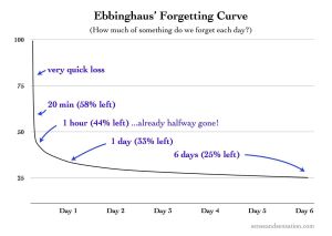 why do i forget things so quickly - forgetting curve