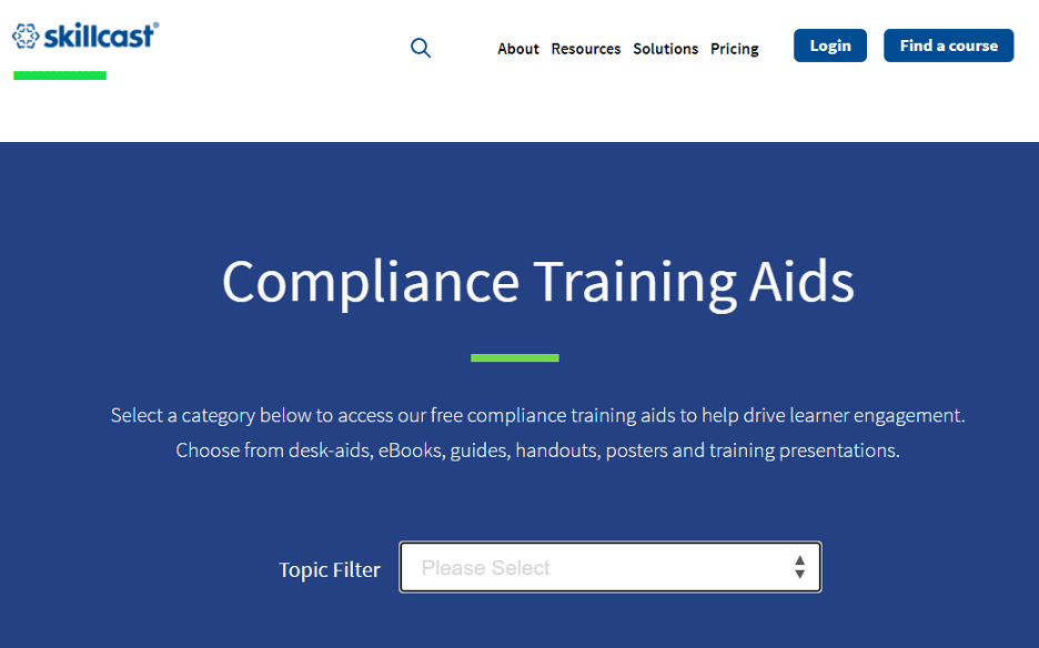 Skillcast Compliance Training Course