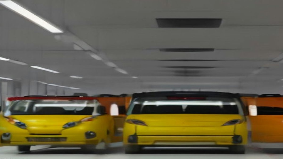 Hyundai car assembly line.