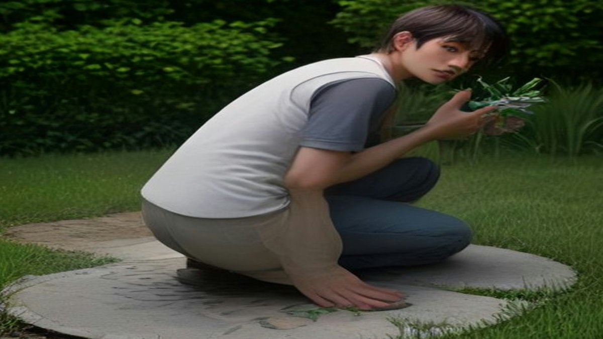 Top Garden Kneelers Tested for Comfort and Durability "Gardener kneeling on foam pad".