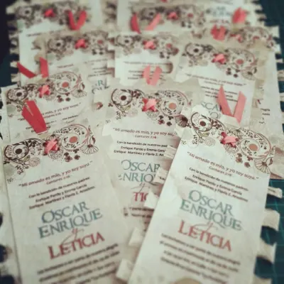 Invitaciones A005 Separador Artesanal Amate