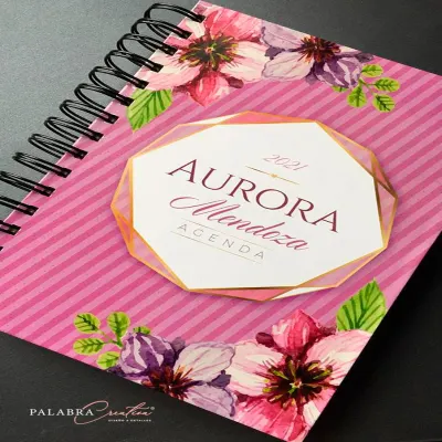 Agenda personalizada  Mod. 2 - Pasta dura sin separadores 