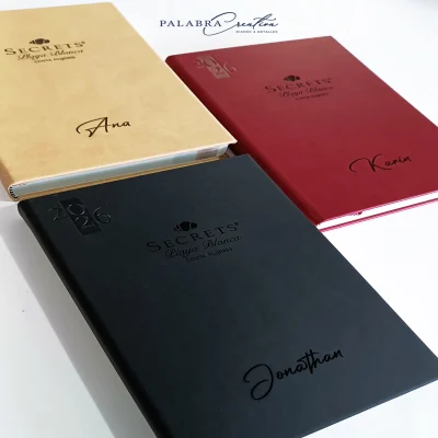Agenda Diaria Clásica Zegno con grabado en portada
