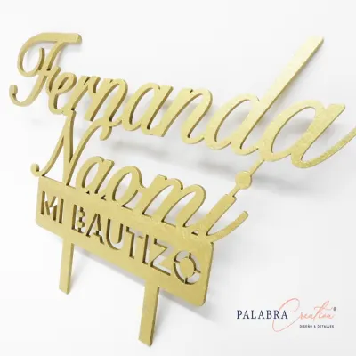 Cake topper en MDF 3 mm - Mediano