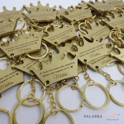 Llavero en mdf con forma especial - Grabado 1V