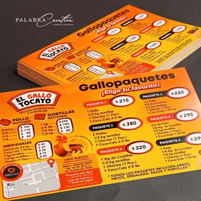 Flyers 1/2 Carta a color 1 vista Couché 115 gr