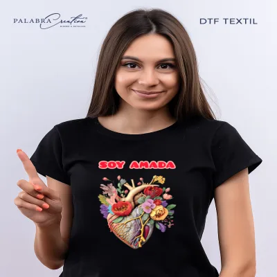 Imagen DTF textil 1 vista - Planchado a playera