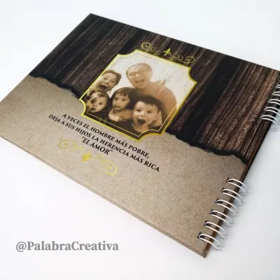 Photobook Carta Pasta Dura - Engargolado - 15 hojas