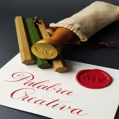 Sello para Lacre 3.2 cm - Personalizado Iniciales
