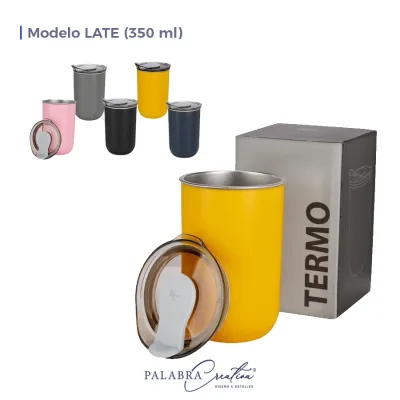 Termo Late 350 ml Plástico y acero inoxidable - Personalizado 1 vista