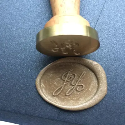 Sello para Lacre 2.5 cm - Iniciales