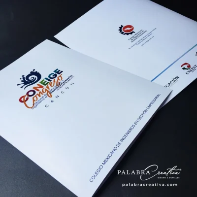 Fólders corporativos tamaño carta 1 vista con solapa