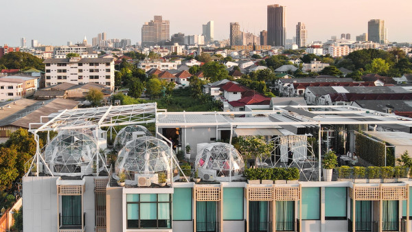 เหมารูฟท็อป Crystal Dining Domes + Courtyard Zone + Glass House Room