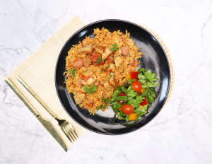 calorie deficits with Wheat with Edikang Ikong Soup & Grilled Hake