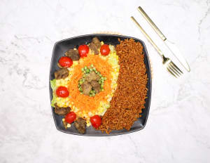 Calorie Deficits with Jollof Brown Rice with Cameroon Roast Fish & Garden Salad