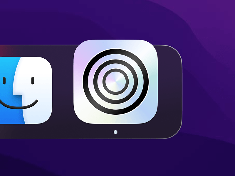 Icon in the Dock on dark mode