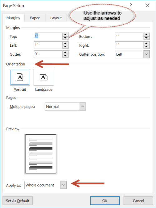 word 2016 apa format table