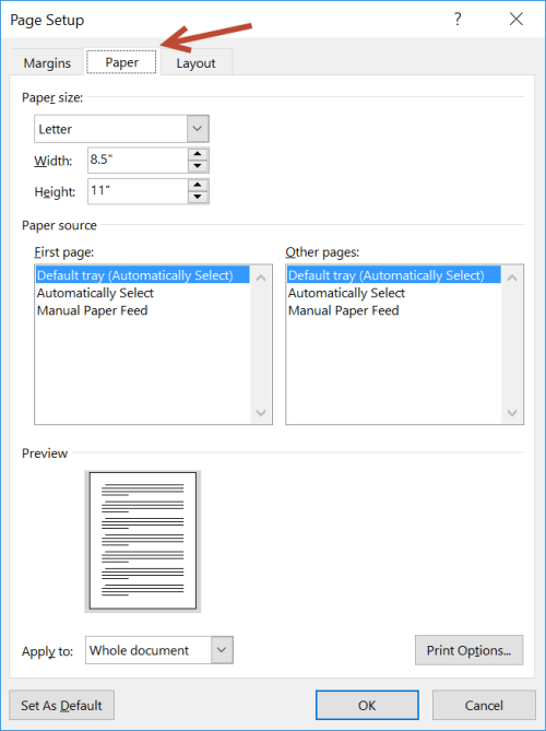 create a running head in word for mac