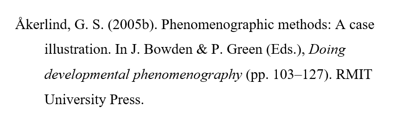 Second example of ordering references with the same author and year