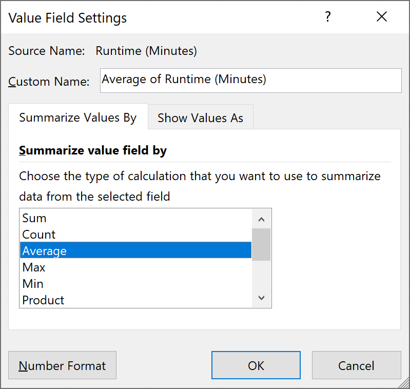 summarize data from specific field