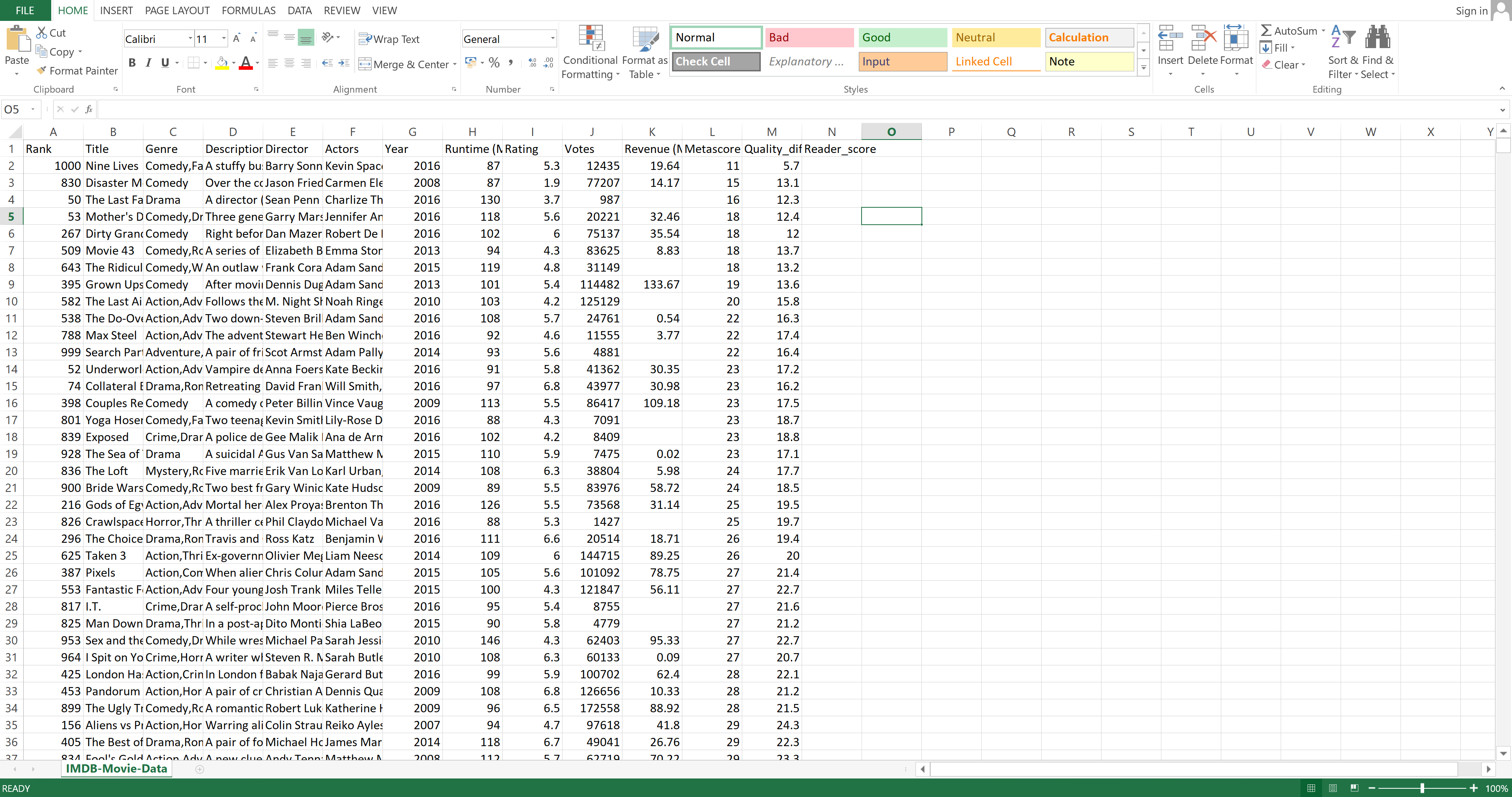 merging datasets in Excel