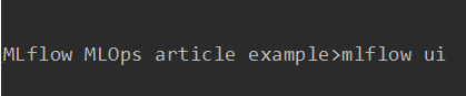 command written in terminal