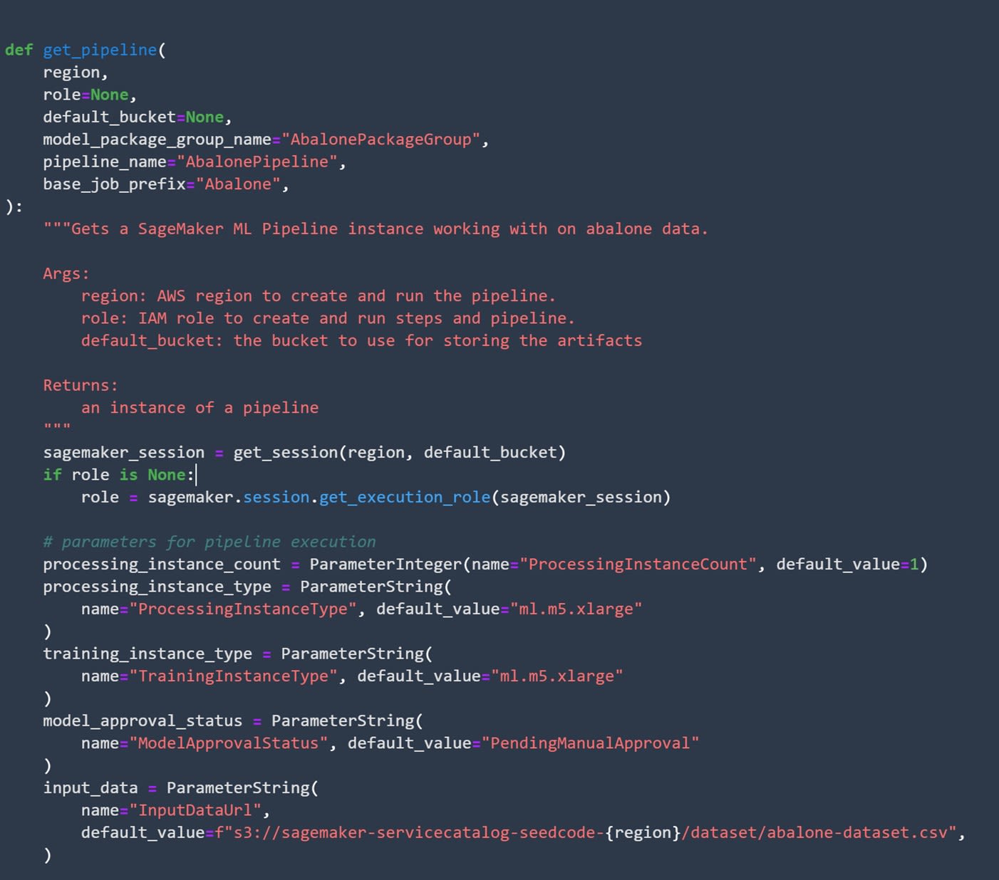 SageMaker Pipeline Parameters