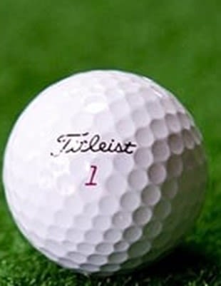 Example of using the basic_crop transformation on an image of a golf ball on the green