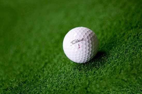 Example of using shift_scale_rotate transformations on an image of a golf ball on the green