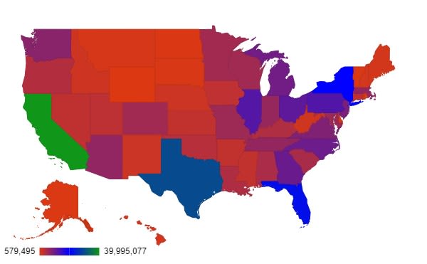 Example of misleading data with unusual choropleth graphs