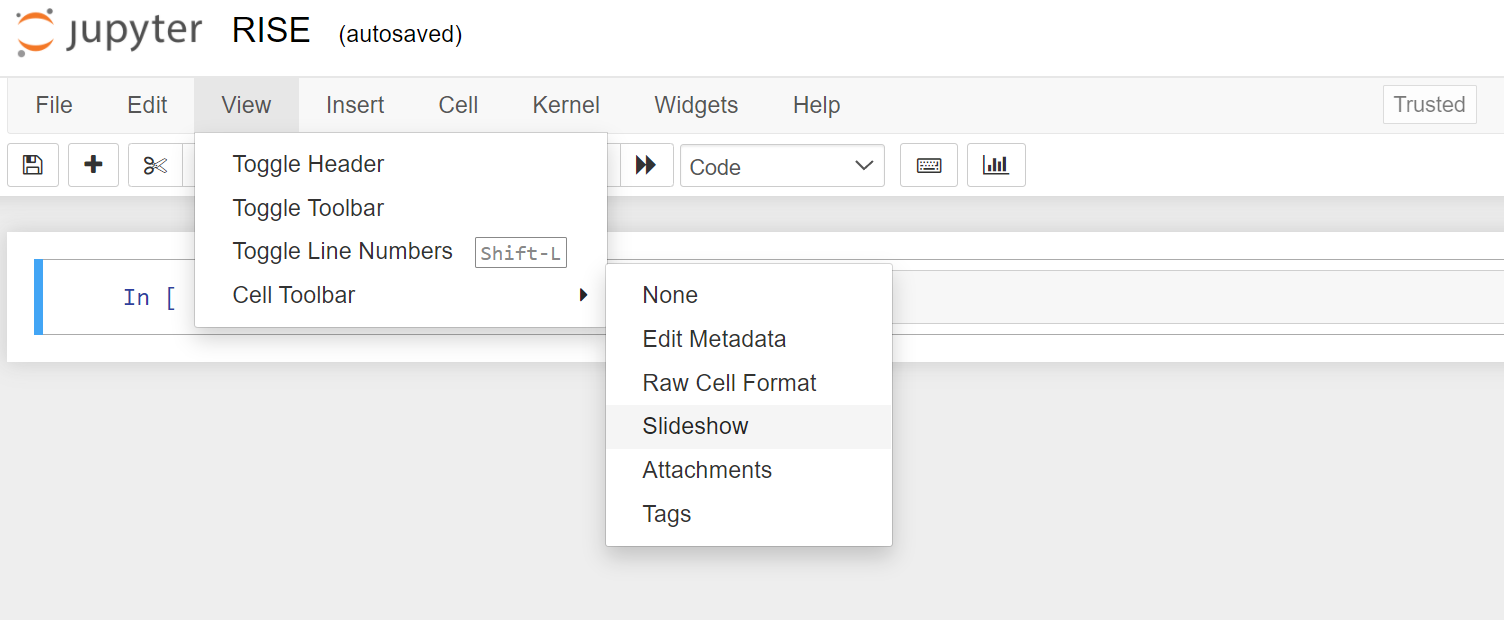 jupyter rise presentation