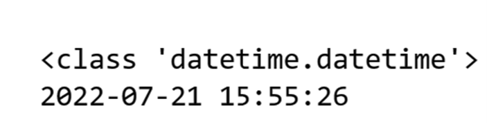 using the strptime() method