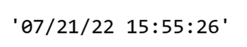 using the strftime() method