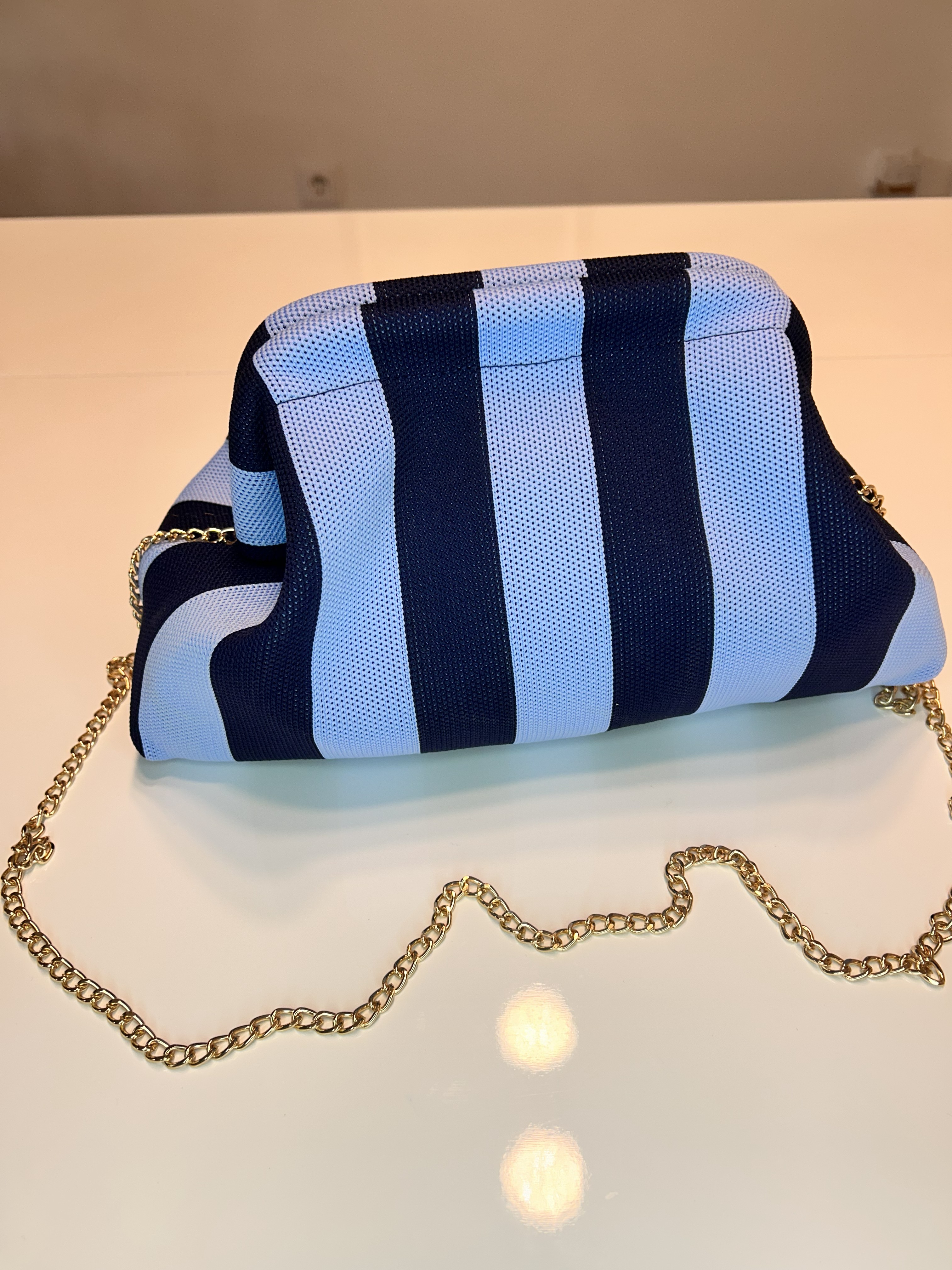 Clutch Blue&Blue
