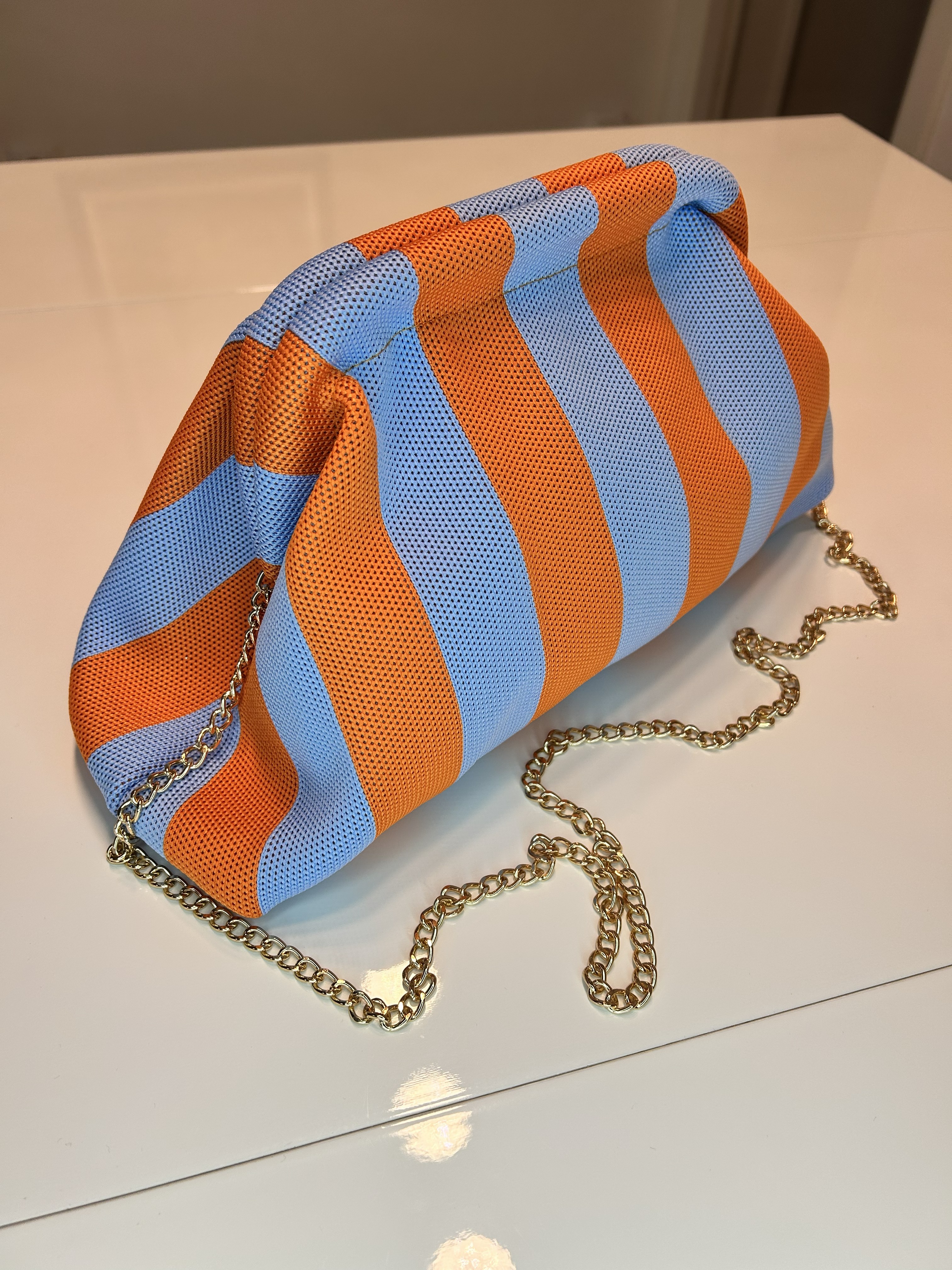 Clutch Naranja&Azul
