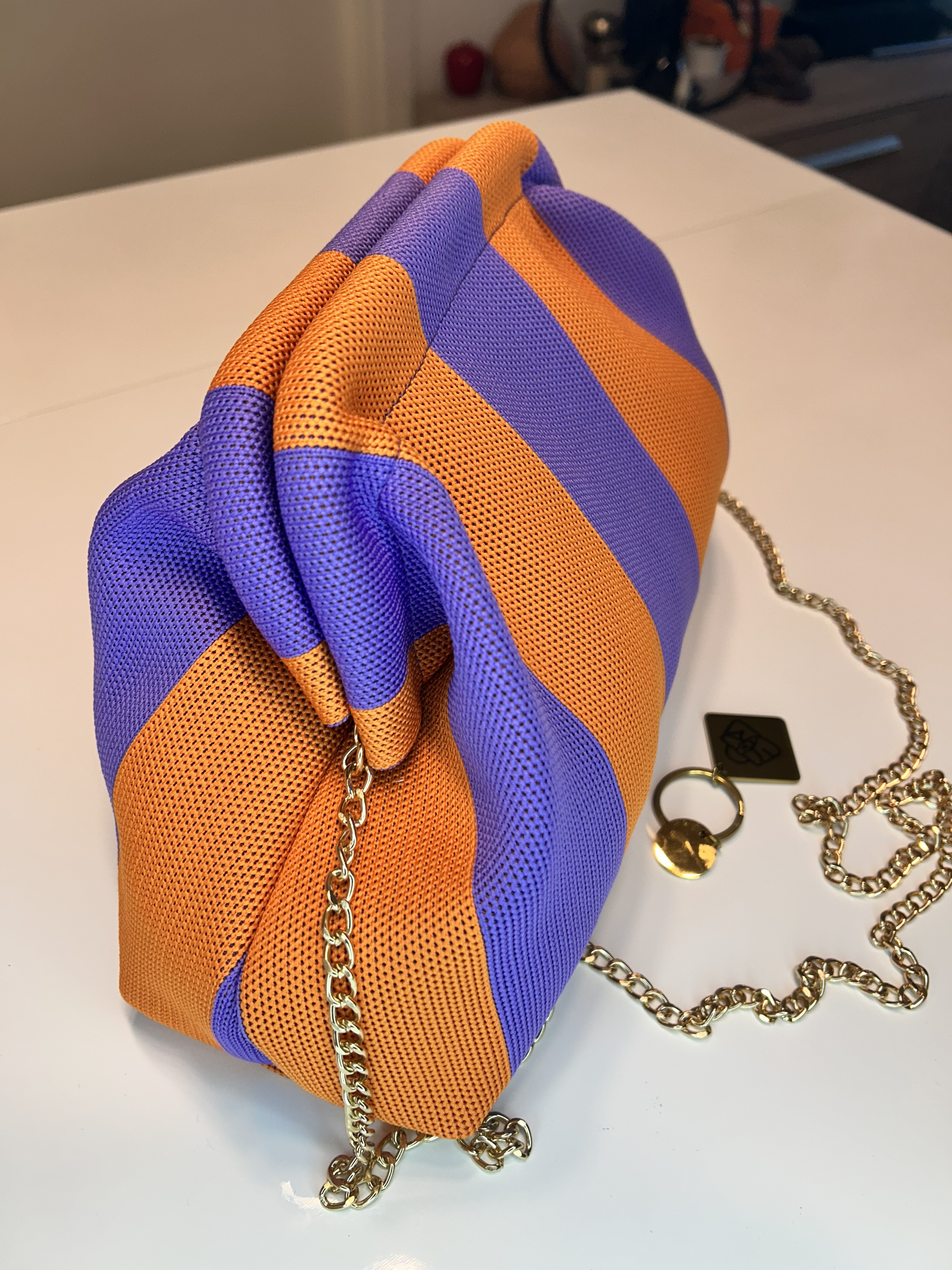 Clutch Naranja&Purpura 2