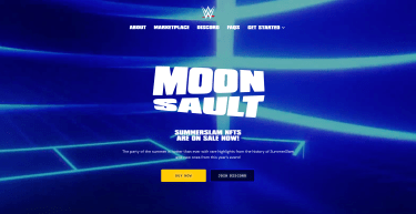 WWE Moonsault desktop hero screen