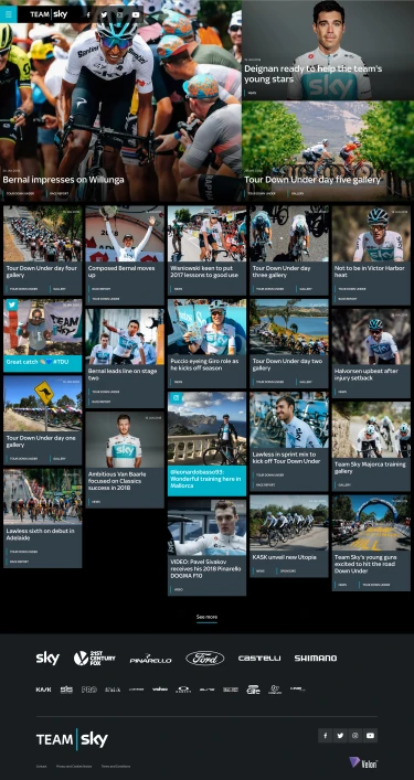 TeamSky desktop Home screen
