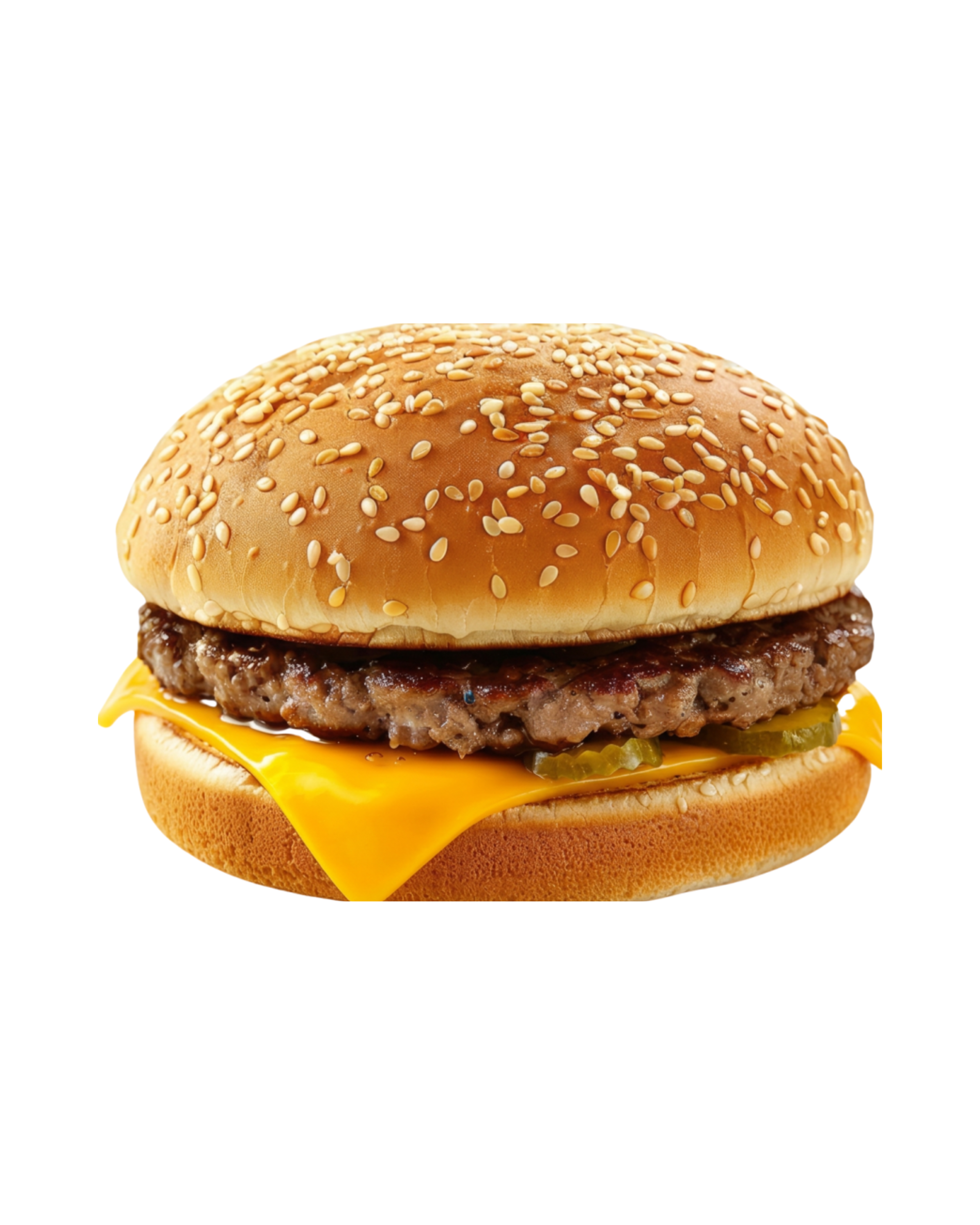 Flame-Broiled Cheeseburger