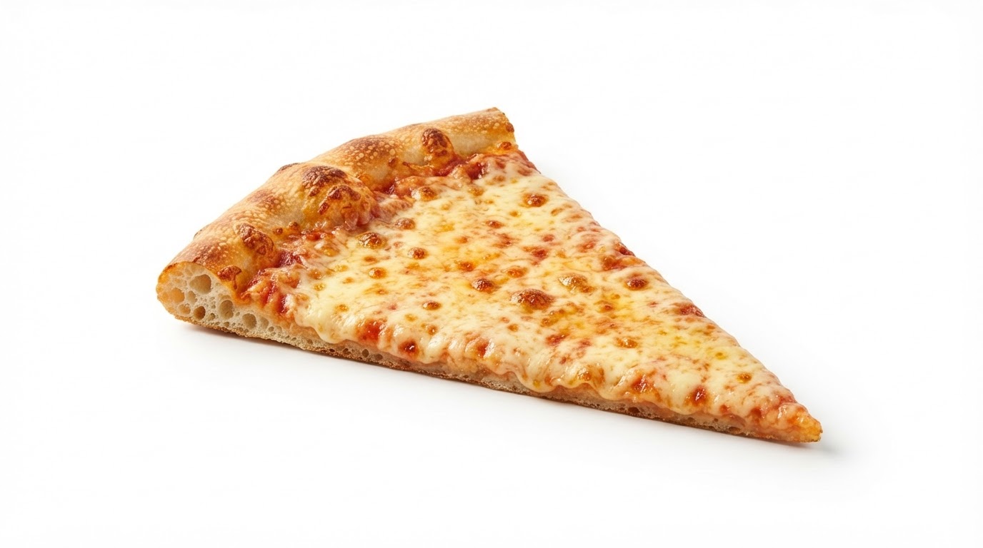 Hot Cheese Pizza Slice