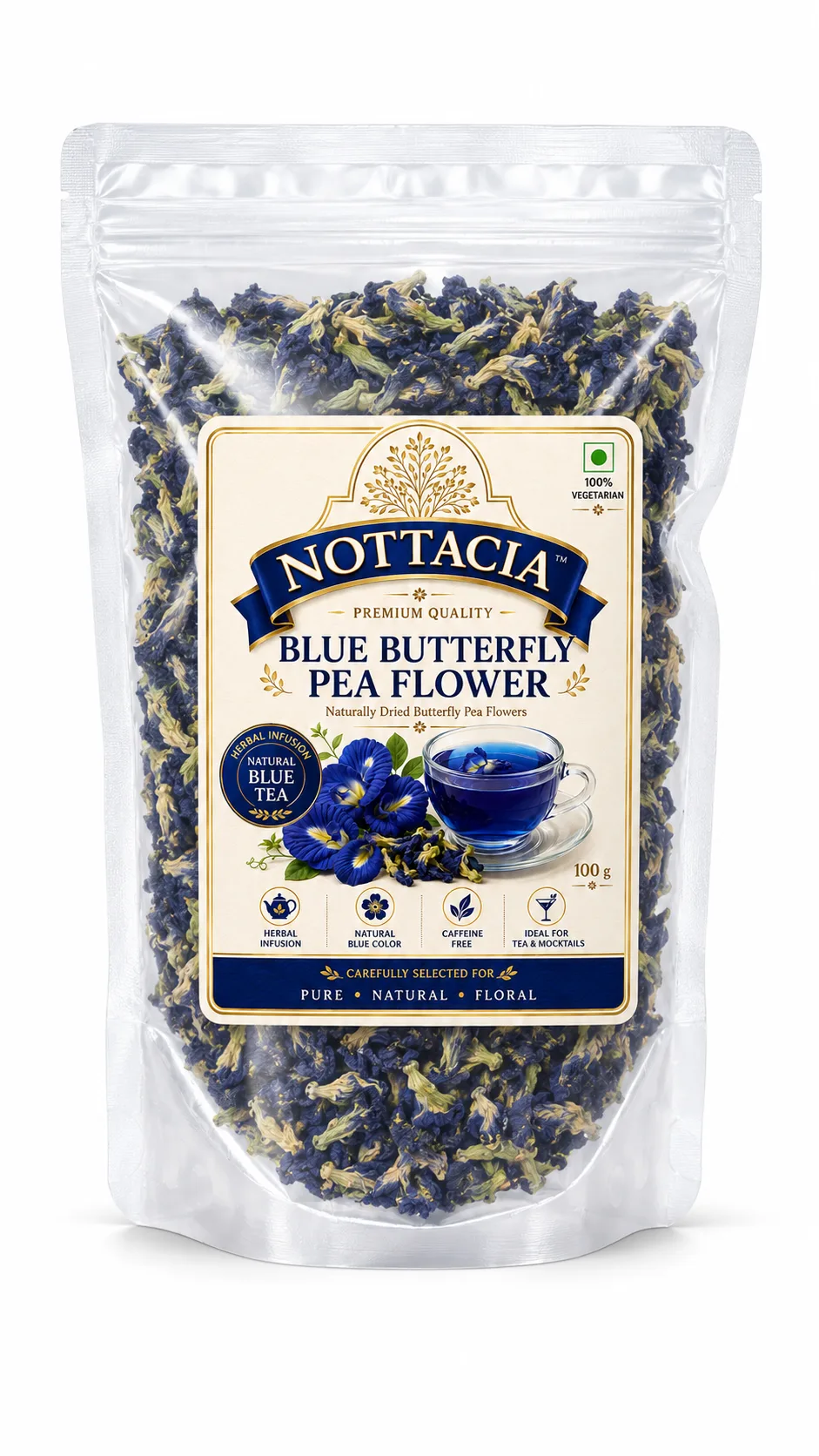 NOTTACIA Blue Butterfly Pea Flower Tea - Blue Butterfly Pea Flower Tea